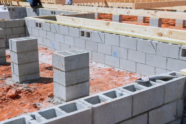 Cement Block Installation in Reading